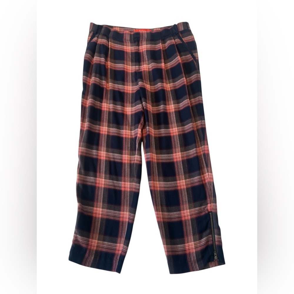Anthropologie Cartonnier Tartan Plaid Cropped Pants - Picture 6 of 14